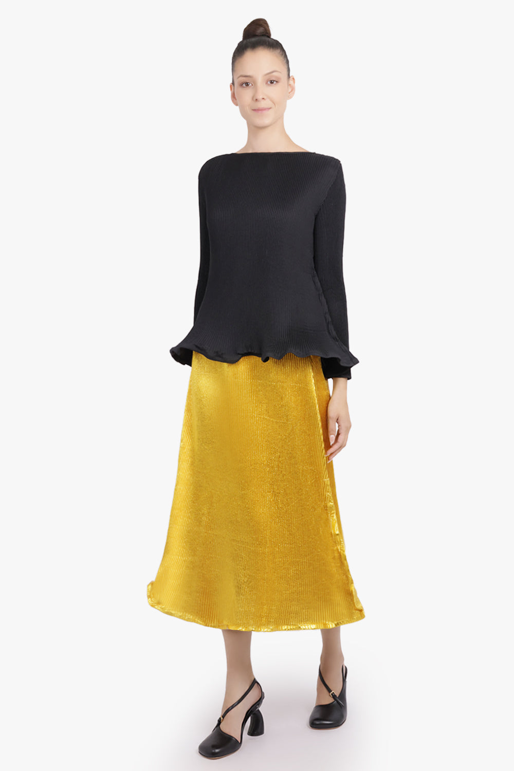 MELITTA BAUMEISTER RTW Zigzag L/S Ripple Top | Black