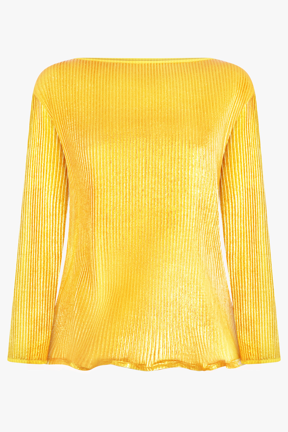 MELITTA BAUMEISTER RTW Zigzag L/S Ripple Top | Gold