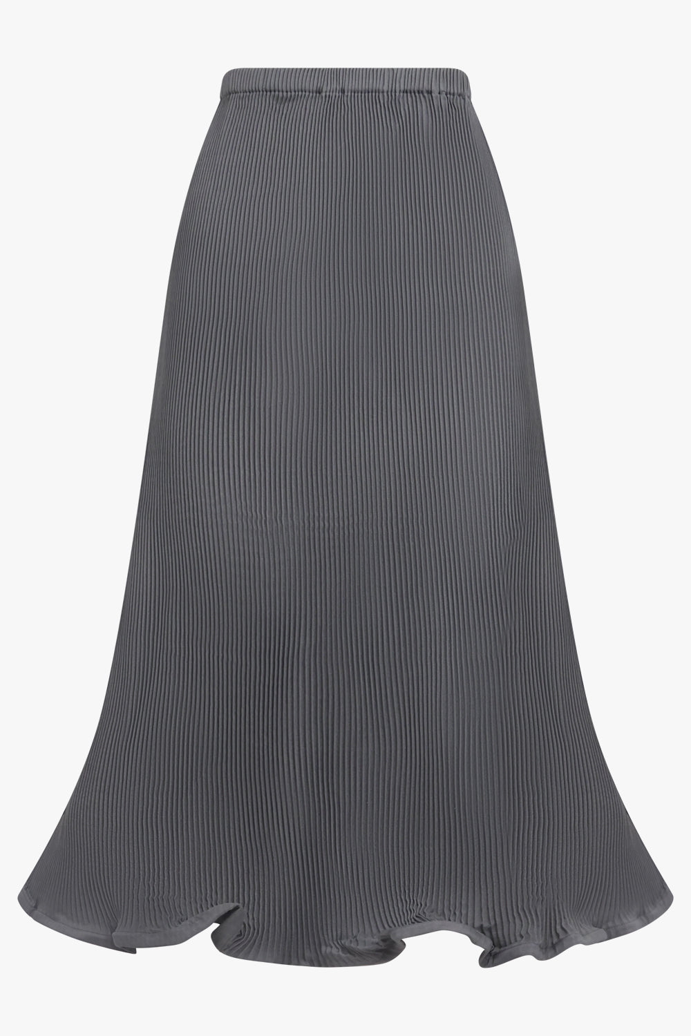 MELITTA BAUMEISTER RTW Zigzag Ripple Midi Skirt | Cold Grey