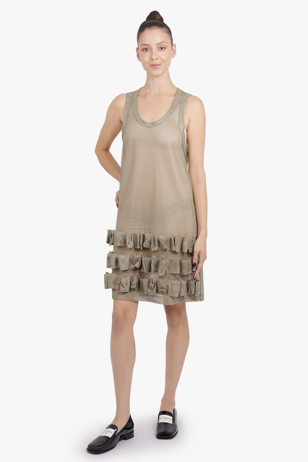 COMME DES GARCONS HOMME PLUS RTW Mesh Singlet Dress | Khaki