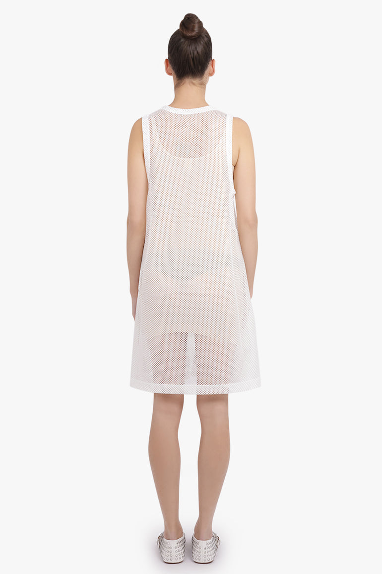 COMME DES GARCONS HOMME PLUS RTW Mesh Singlet Dress | White