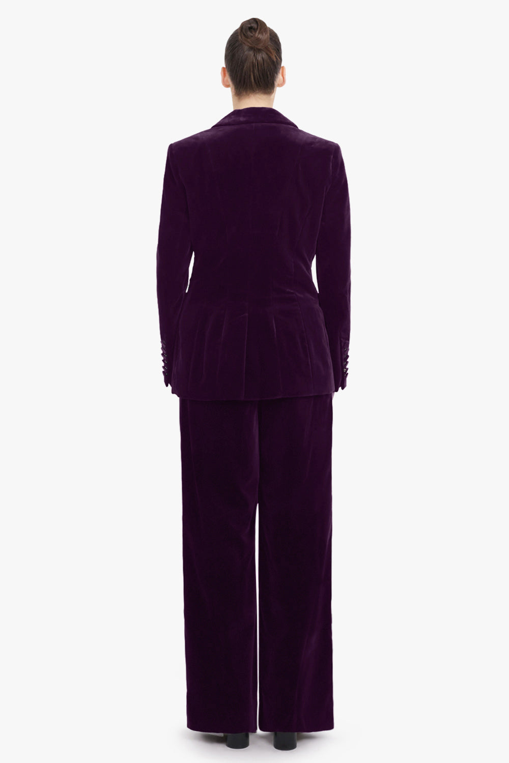 NINA RICCI RTW Single Breast Velvet Jacket | Purple