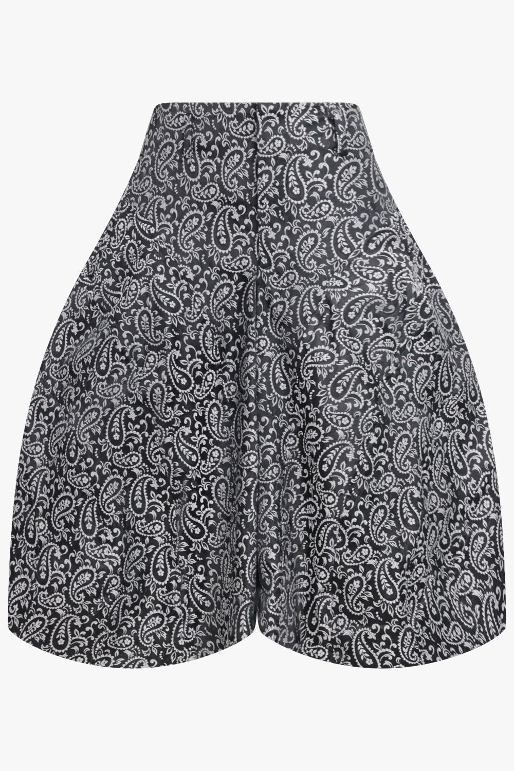COMME DES GARCONS HOMME PLUS RTW Paisley Print Short | Black/White