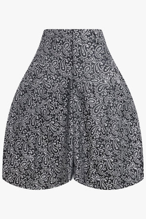 COMME DES GARCONS HOMME PLUS RTW Paisley Print Short | Black/White