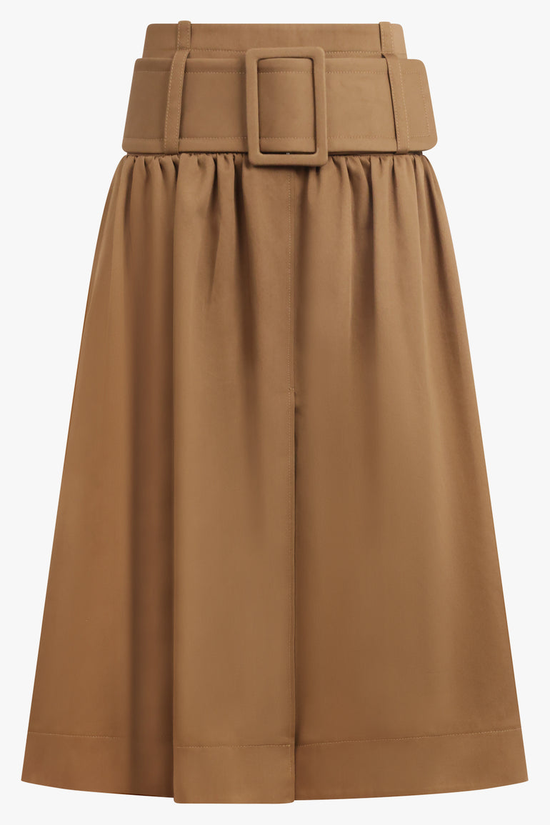 PATOU RTW Volume Midi Skirt With Belt Detail | Nutmeg