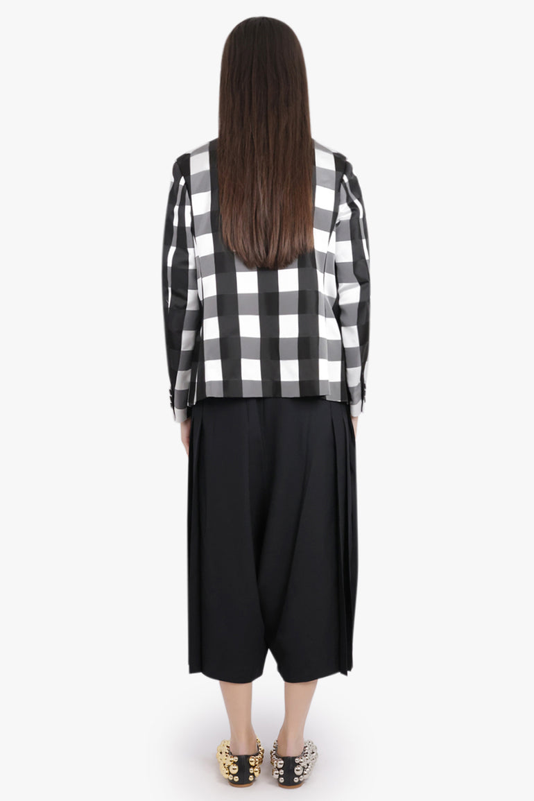 COMME DES GARCONS RTW Pleat Detail Relaxed Fit Crop Pant | Black