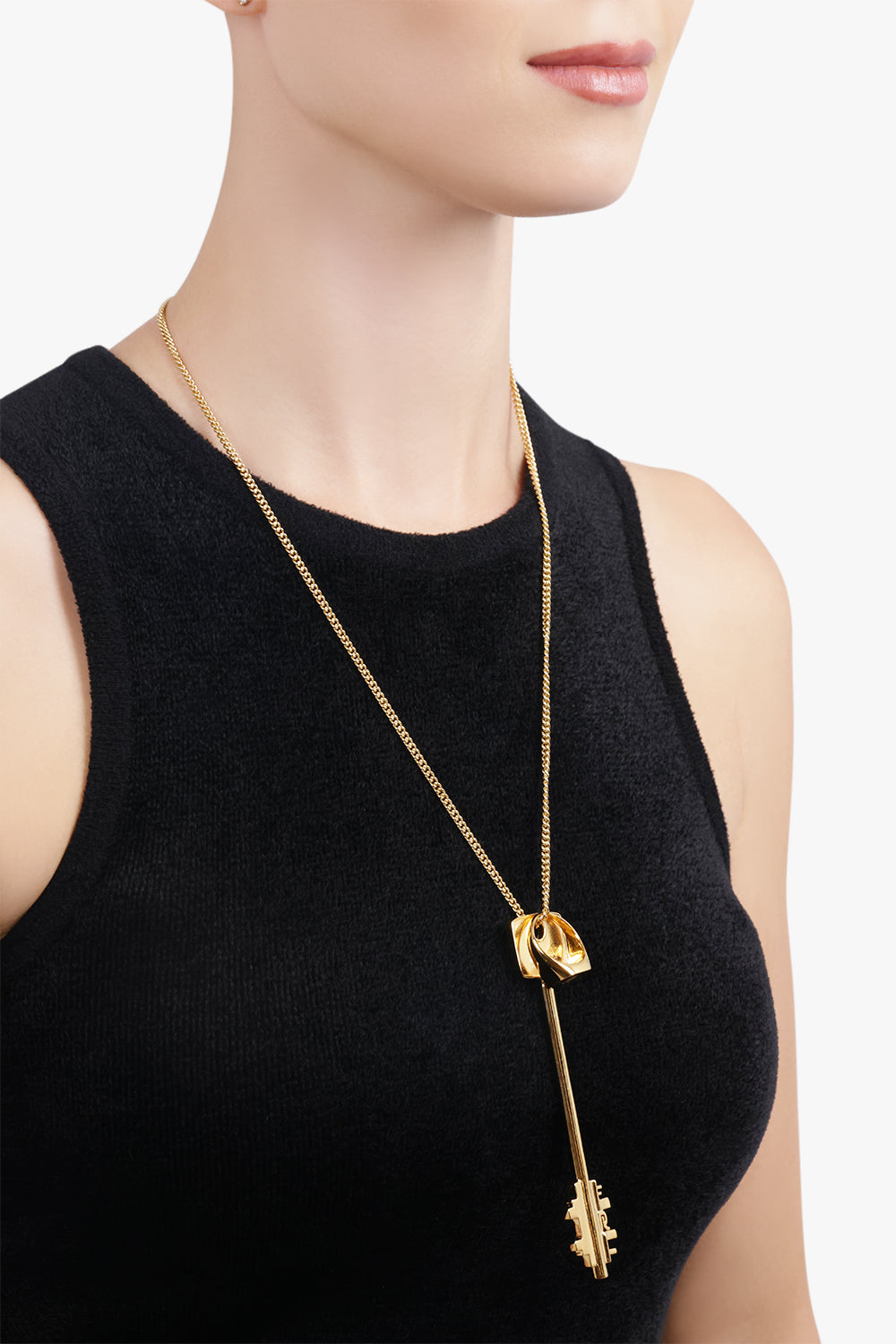 RABANNE JEWELLERY Gold / Gold Key Long Pendant | Gold