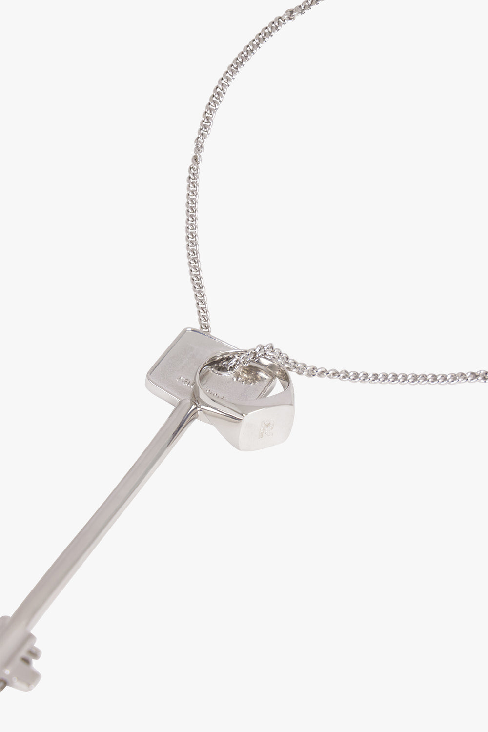 RABANNE JEWELLERY Silver / Silver Key Long Pendant | Silver