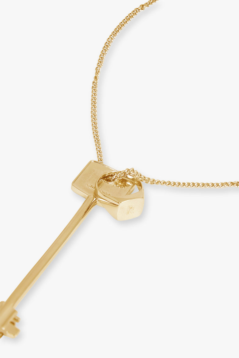 RABANNE JEWELLERY Gold / Gold Key Long Pendant | Gold