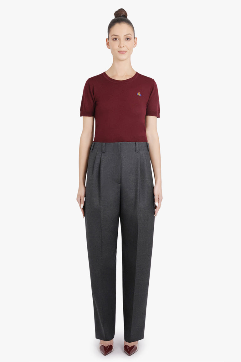 VIVIENNE WESTWOOD RTW Bea S/S Knit Top | Brick Red