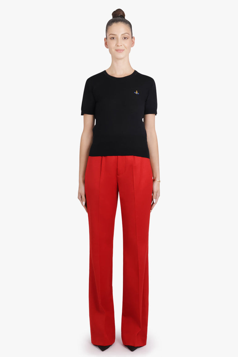 VIVIENNE WESTWOOD RTW Bea S/S Knit Top | Black