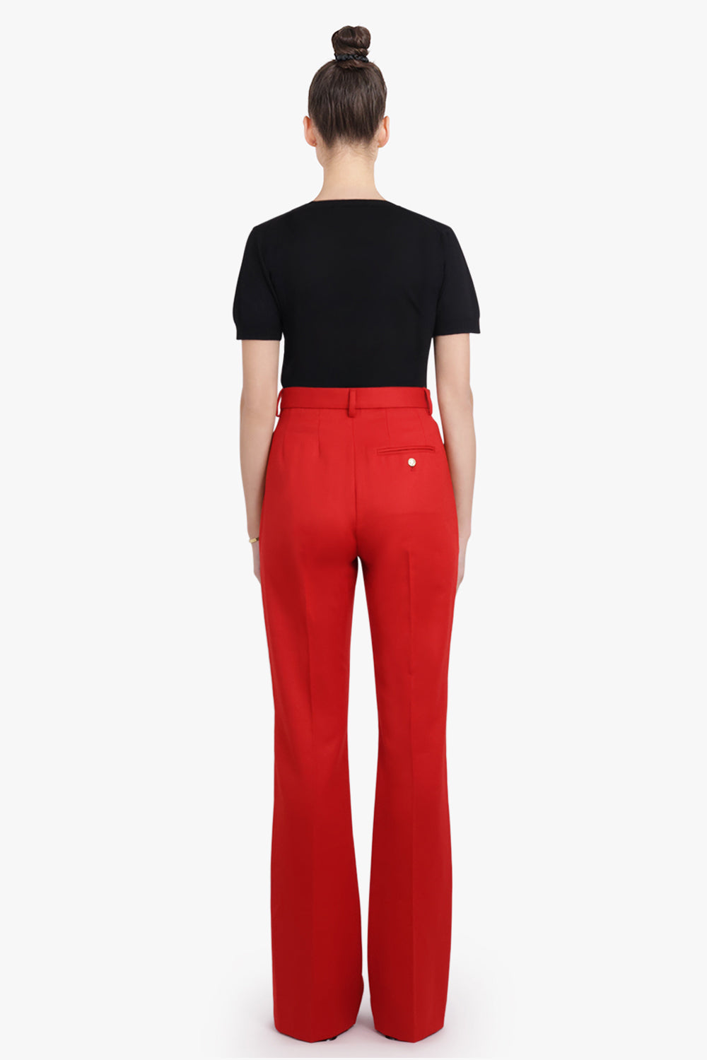 VIVIENNE WESTWOOD RTW Ray Wide Leg Tailored Pant | Red