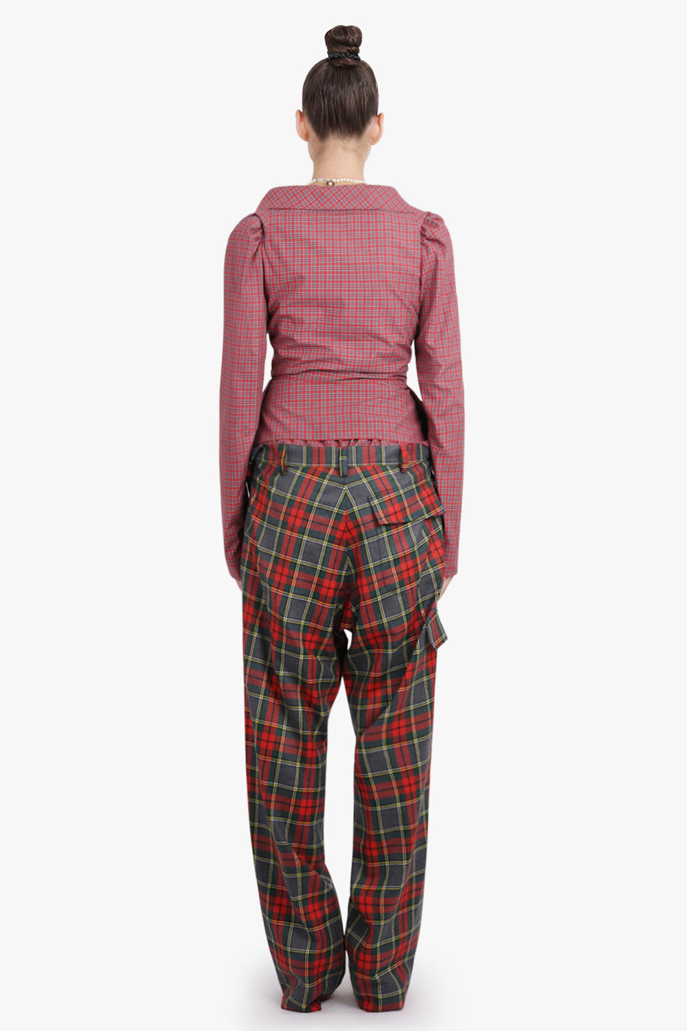 VIVIENNE WESTWOOD RTW Monday Check Print L/S Button Shirt | Red