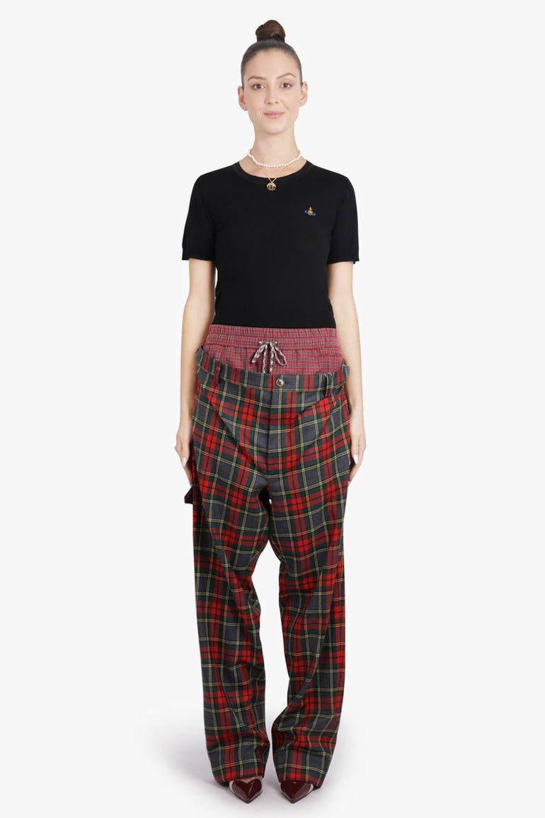 VIVIENNE WESTWOOD RTW Plumber Check Print Trouser | Red/Green