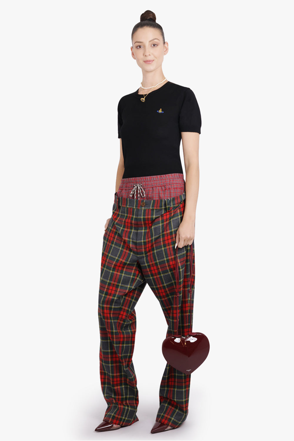 VIVIENNE WESTWOOD RTW Bea S/S Knit Top | Black