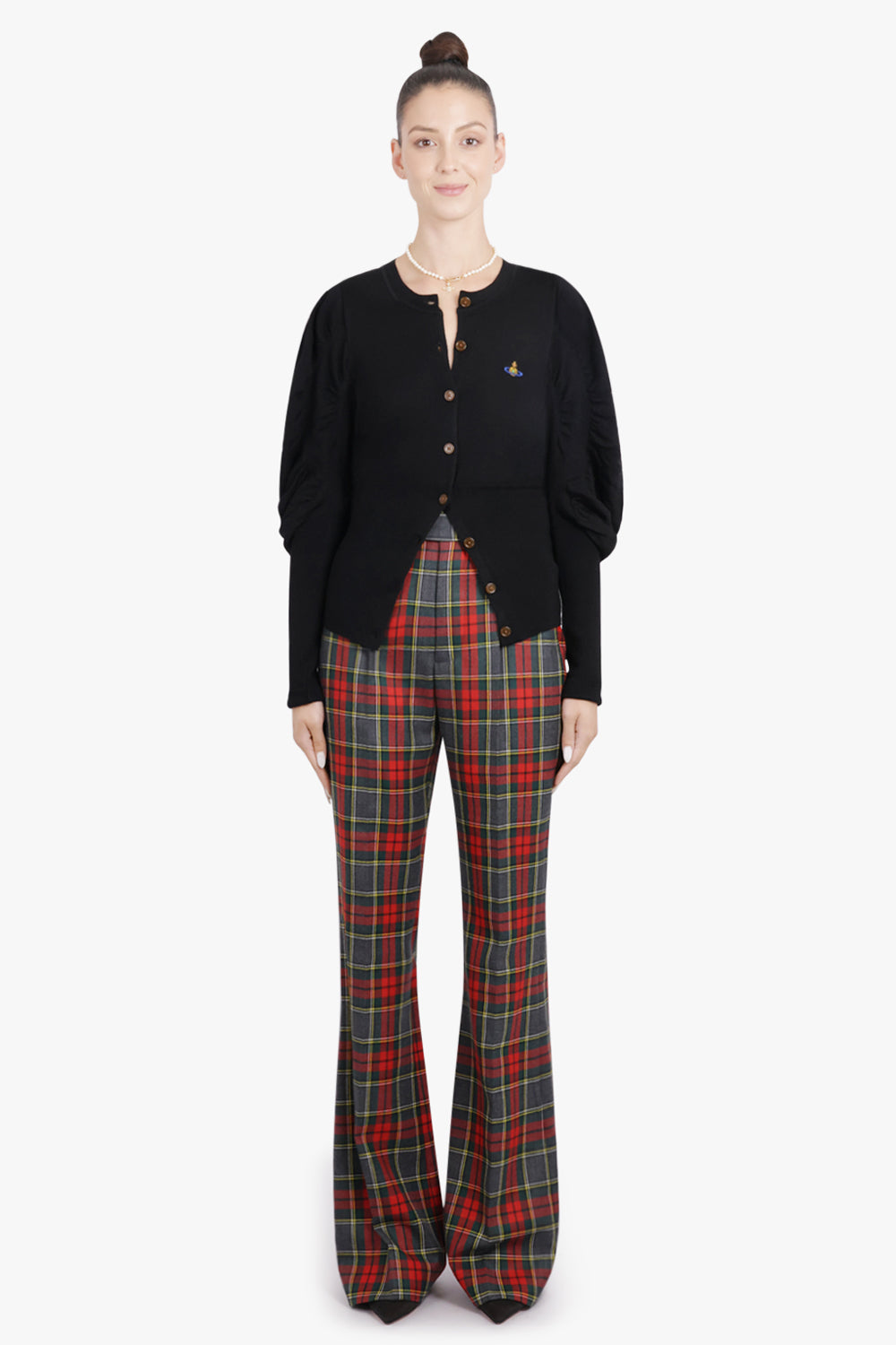 VIVIENNE WESTWOOD RTW Ray Check Print Trouser | Red/Green