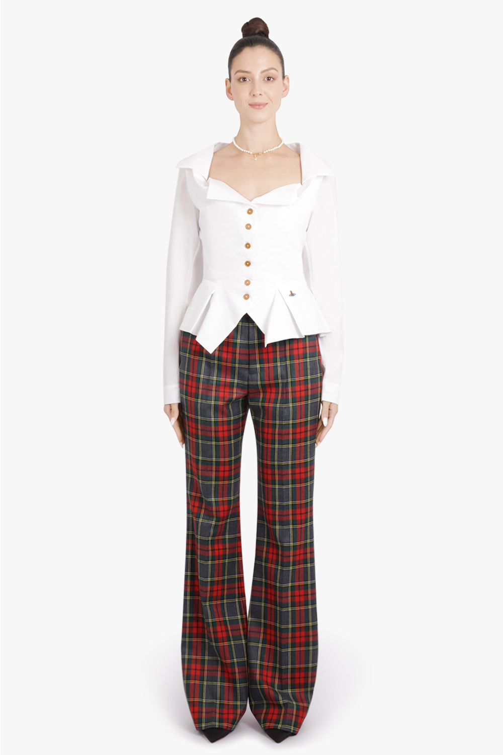 VIVIENNE WESTWOOD RTW Monday L/S Button Down Shirt | White