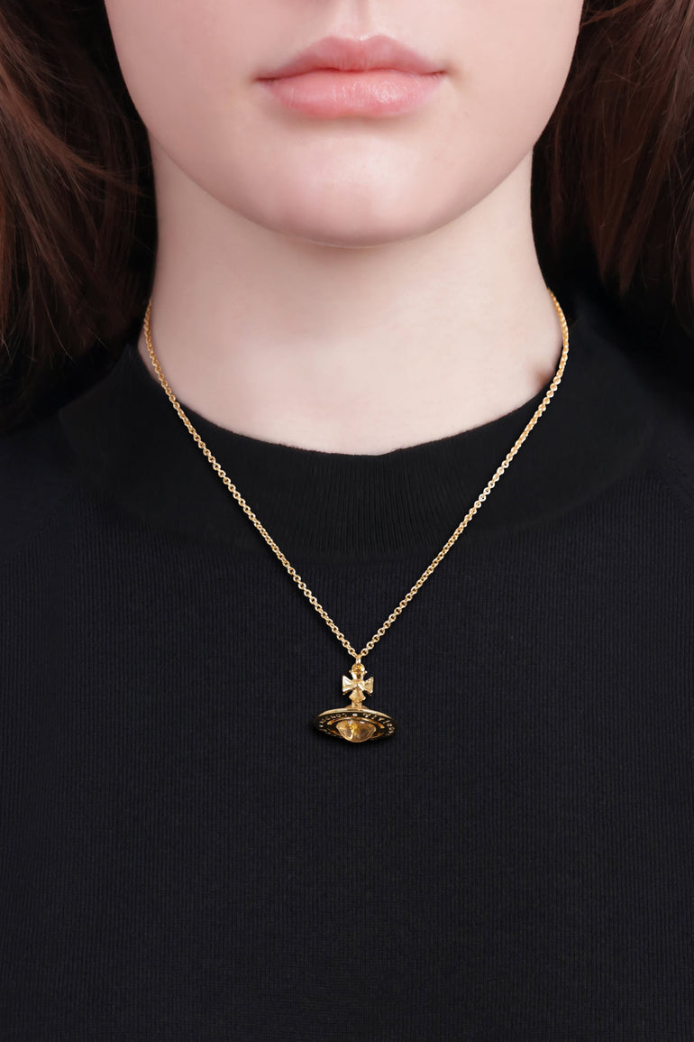 VIVIENNE WESTWOOD JEWELLERY GOLD / Gold Pina Small Orb Pendant | Gold