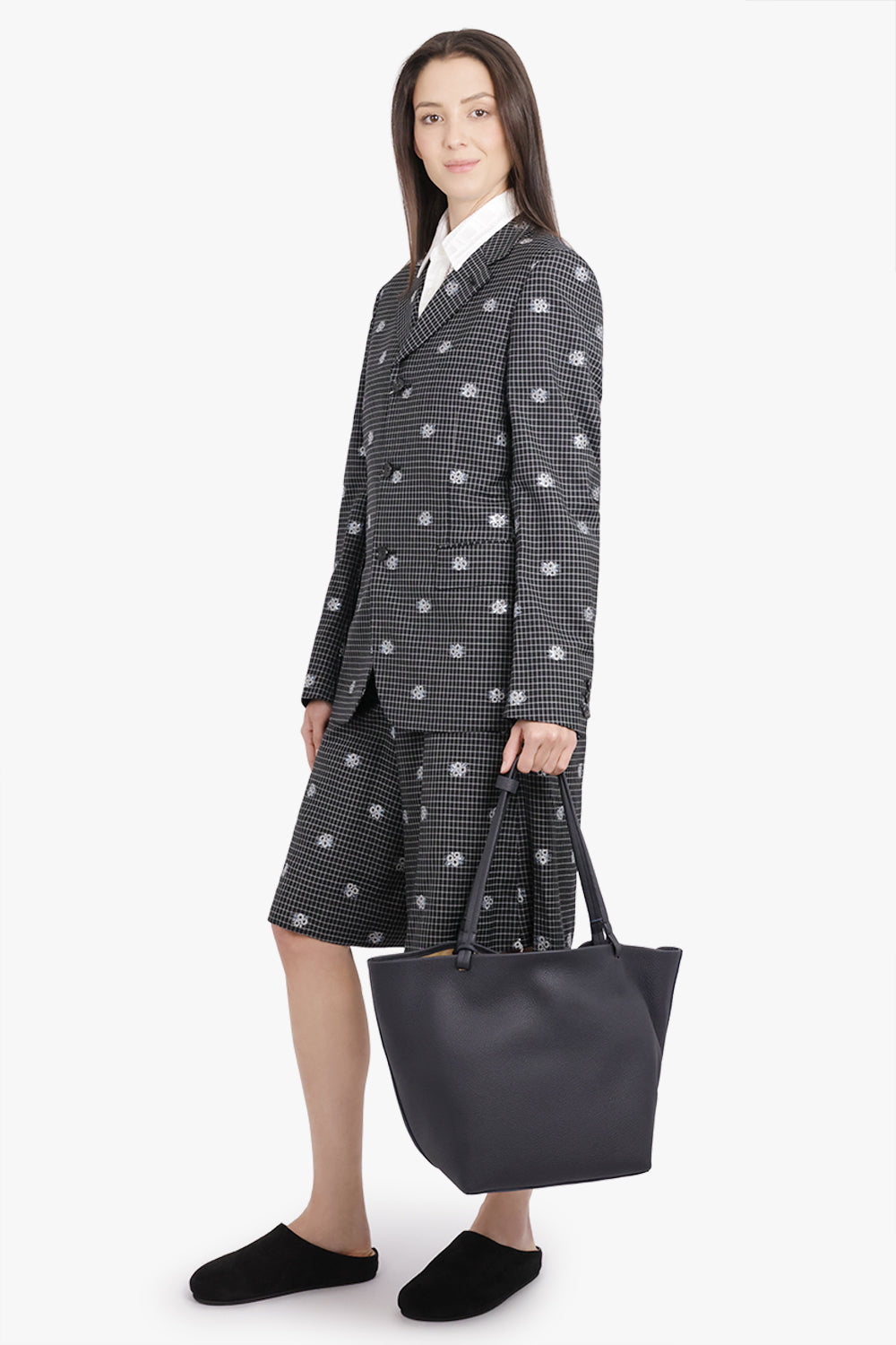 THE ROW BAGS BLUE / Navy Park Tote Three Bag | Navy