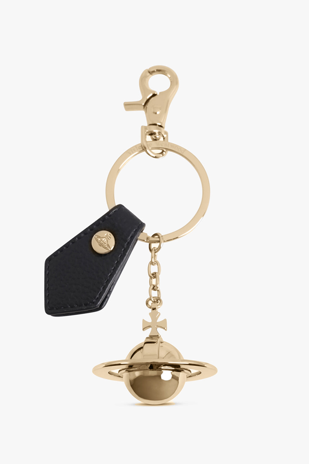 VIVIENNE WESTWOOD ACCESSORIES GOLD / Gold/Black 3D Orb Keyring | Gold/Black