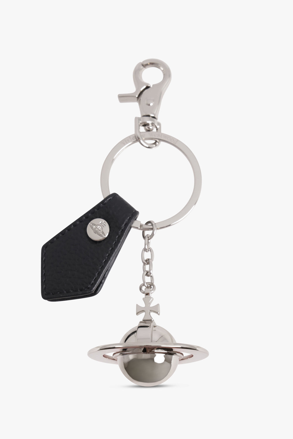 VIVIENNE WESTWOOD ACCESSORIES SILVER / Silver/Black 3D Orb Keyring | Silver/Black