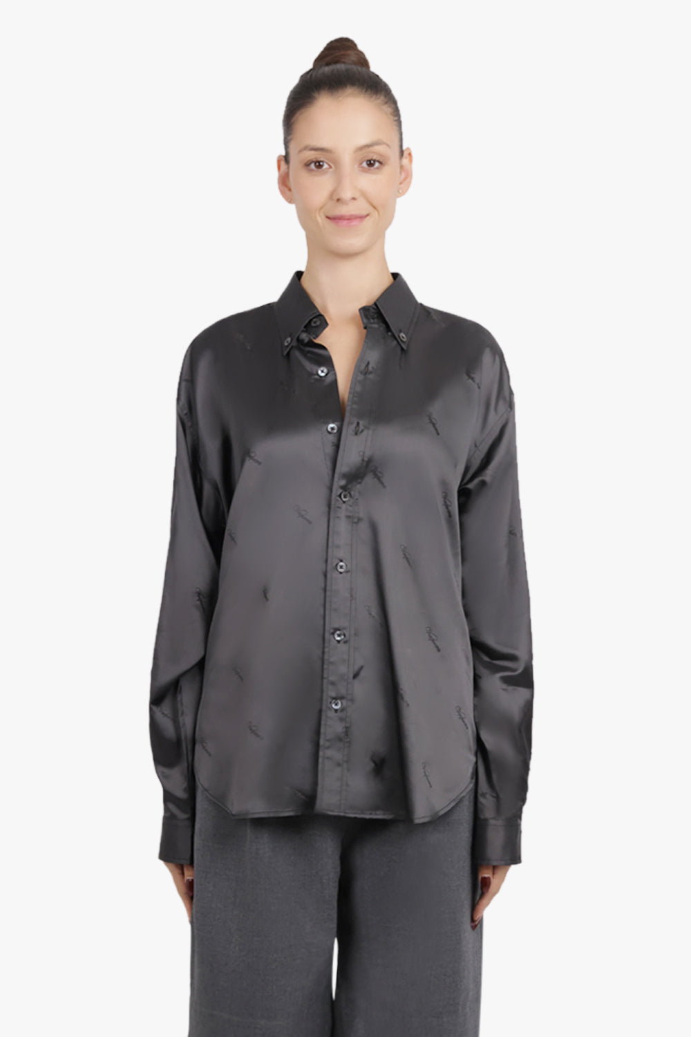 VAQUERA RTW L/S Oversized Shirt | Dark Grey