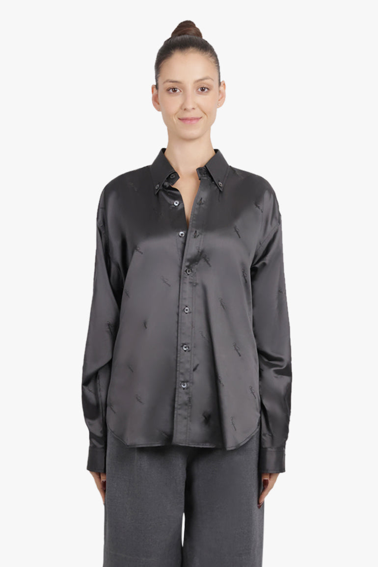 VAQUERA RTW L/S Oversized Shirt | Dark Grey