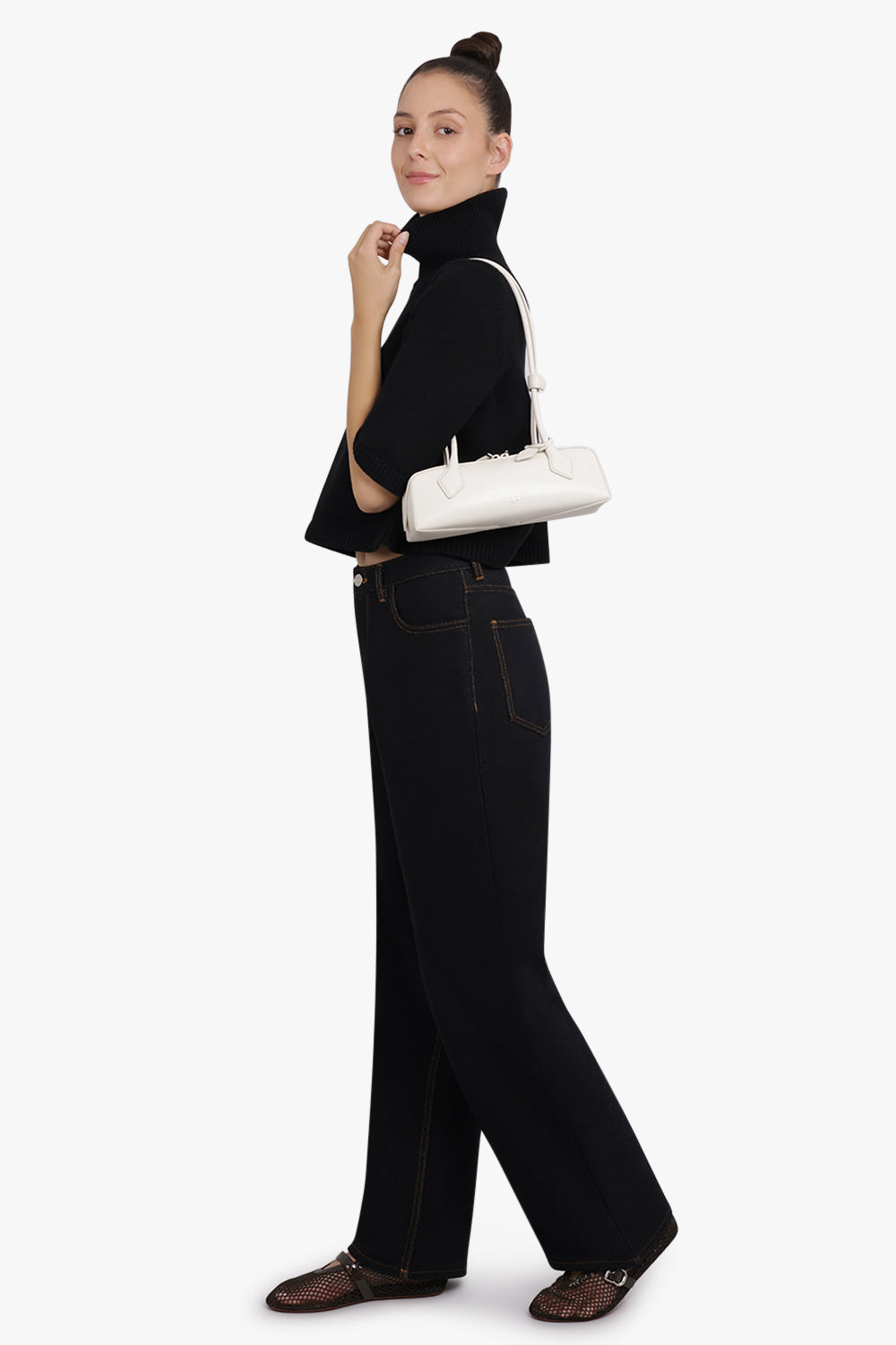 ALAIA BAGS IVORY / White Le Teckel Small Bag | Ivory