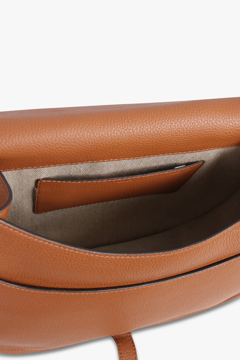 CHLOE BAGS BROWN MARCIE MEDIUM BAG | TAN WITH TAN STITCHING