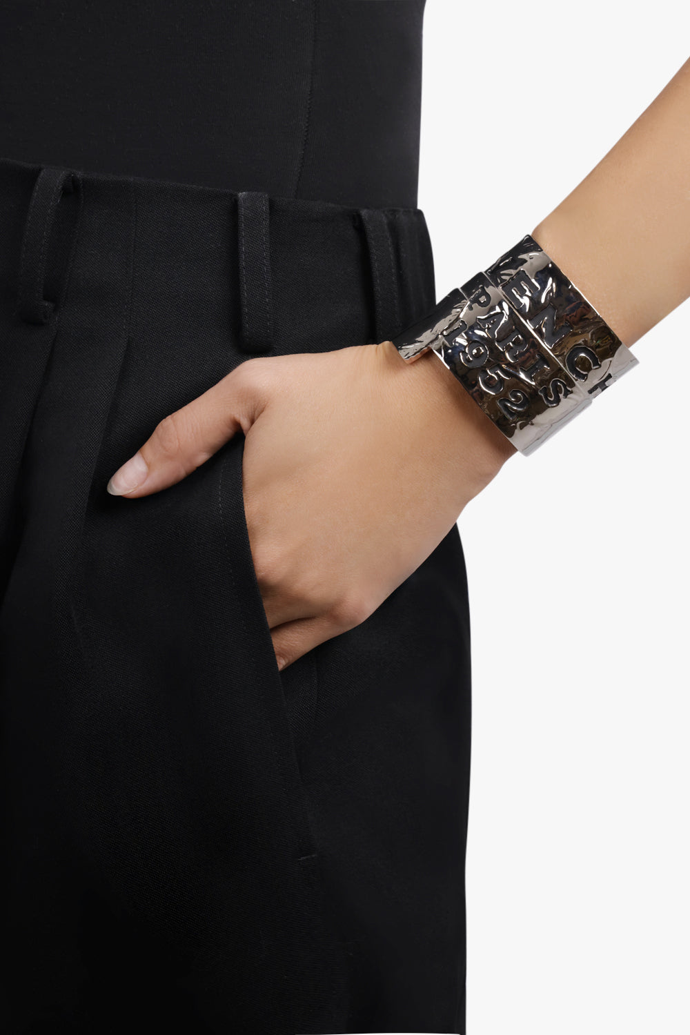 GIVENCHY JEWELLERY Givenchy Tape Cuff Bracelet | Antic Silvery