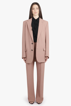 DRIES VAN NOTEN RTW Blunt Single Breasted Relaxed Jacket | Peach