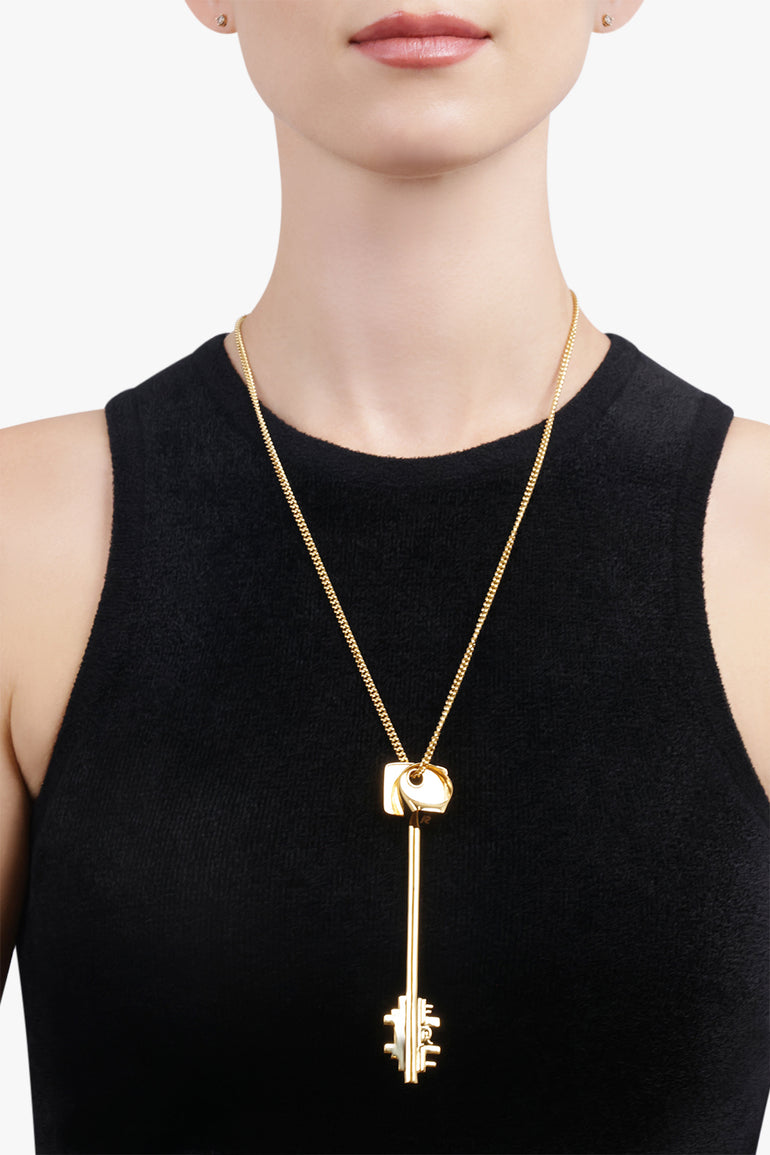 RABANNE JEWELLERY Gold / Gold Key Long Pendant | Gold