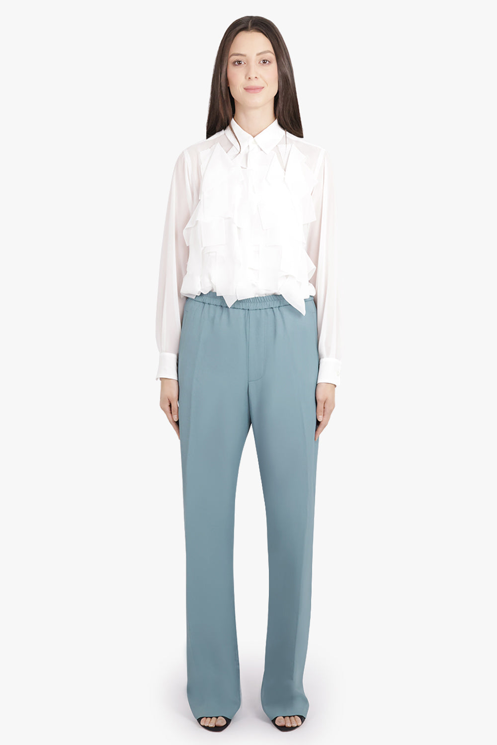 DRIES VAN NOTEN RTW Pennam Relaxed Pant | Turquoise