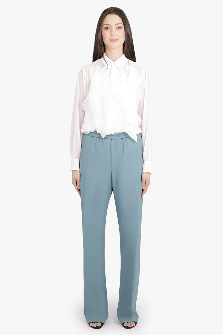 DRIES VAN NOTEN RTW Pennam Relaxed Pant | Turquoise