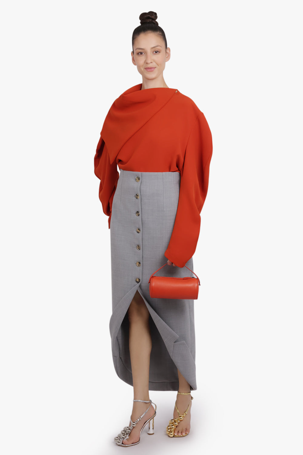 THE ROW BAGS RED / CANDY RED Round 90's Circular Bag | Candy Red