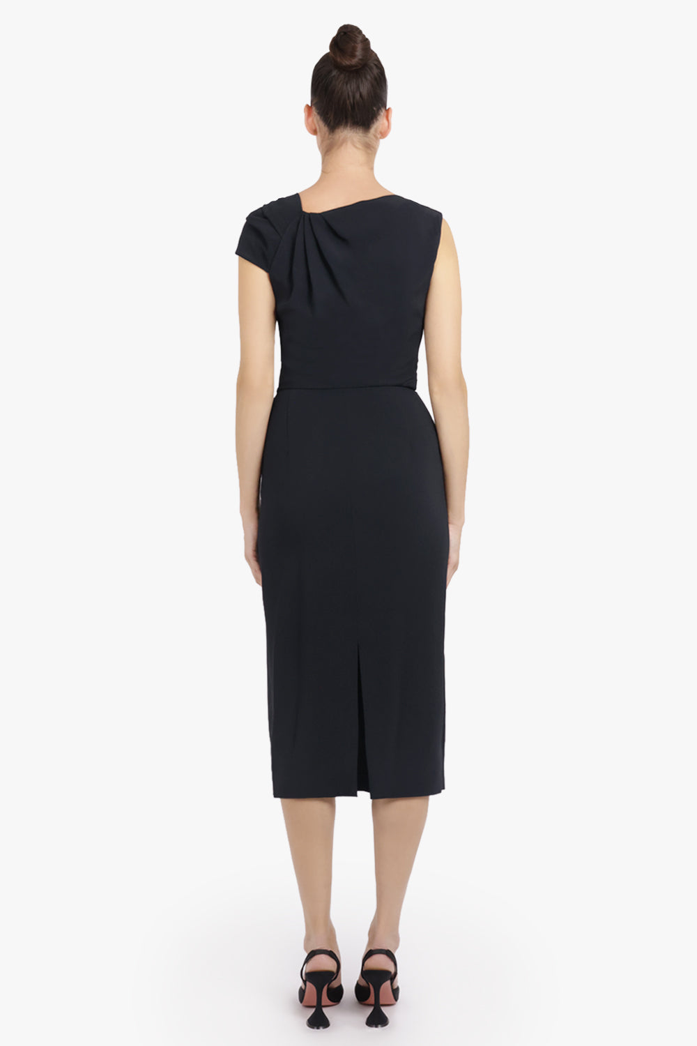 GIVENCHY RTW Midi Draped Dress | Black