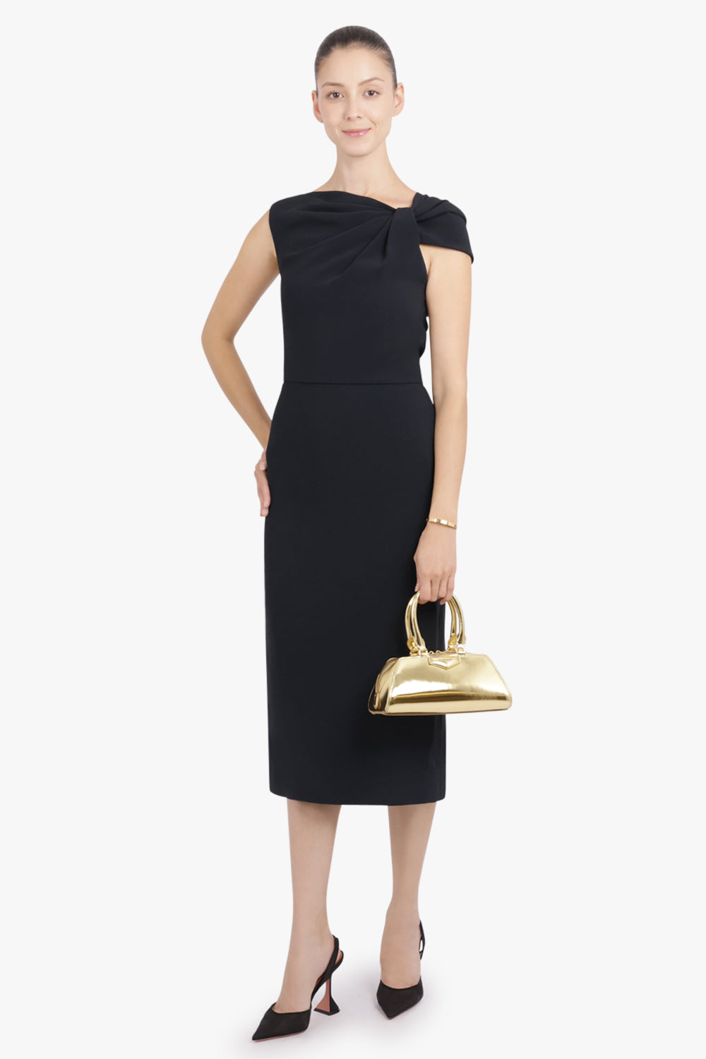 GIVENCHY BAGS GOLD / Gold Antigona Mini East West Cube Handbag | Gold