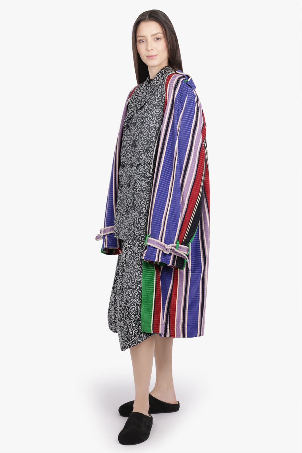 COMME DES GARCONS HOMME PLUS RTW Paisley Print Short | Black/White