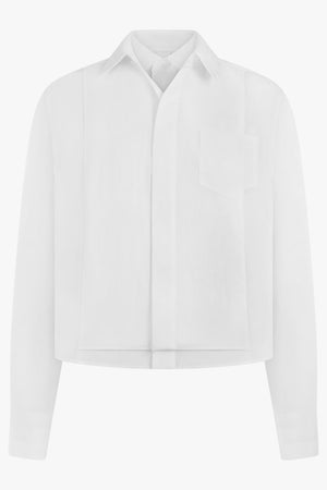 SACAI RTW Contrast L/S Layered Panel Shirt | White