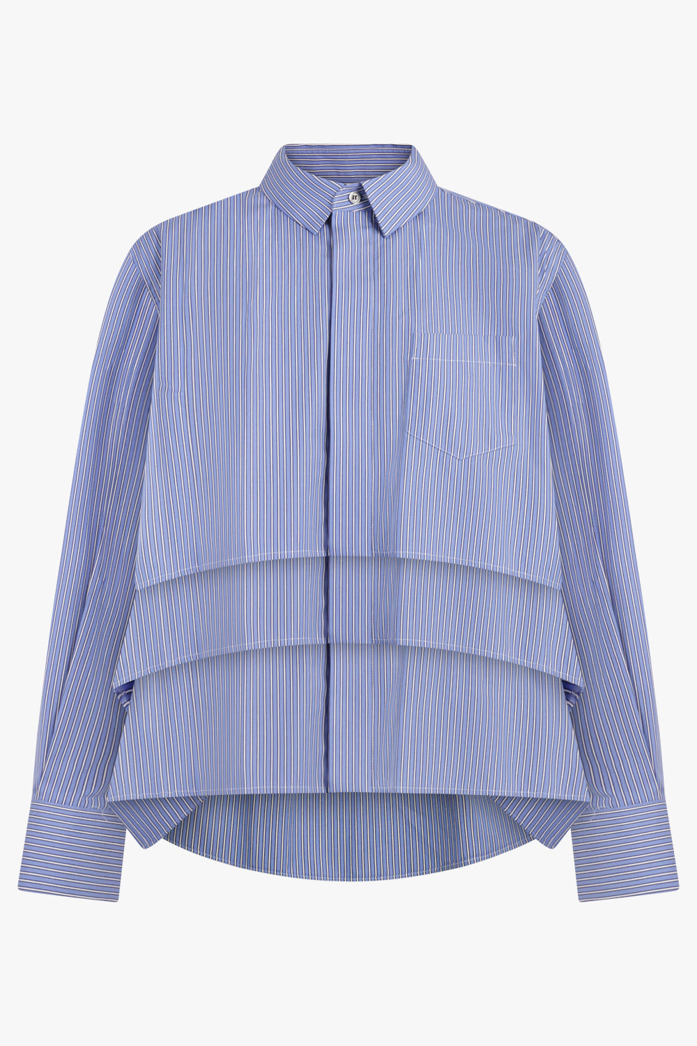 Layered L/S Ruffle Shirt | Off White – Parlour X