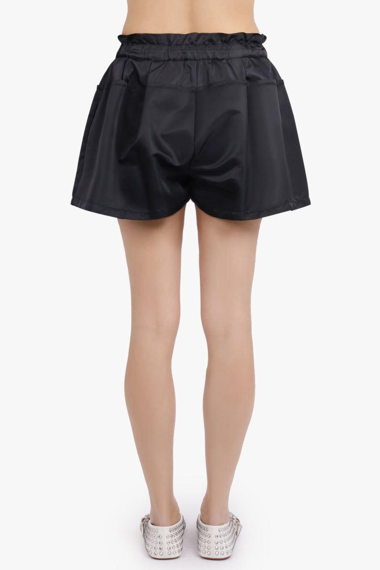 SACAI RTW Padded Panel Shorts With Pocket Detail | Black