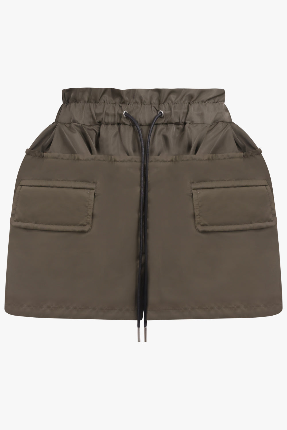 SACAI RTW Padded Panel Shorts With Pocket Detail | Khaki/Orange