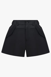 SACAI RTW Suiting Contrast Short | Black