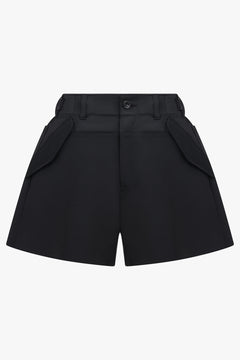 SACAI RTW Suiting Contrast Short | Black