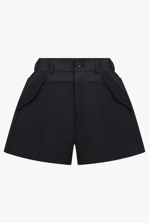SACAI RTW Suiting Contrast Short | Black