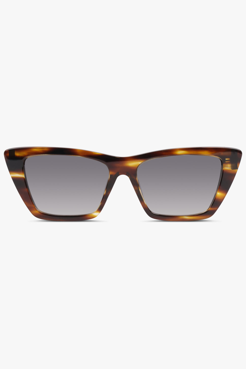 SAINT LAURENT ACCESSORIES BROWN / Havana Brown/Grey SL 276 Mica Cat Eye Sunglasses | Havana Brown/Grey