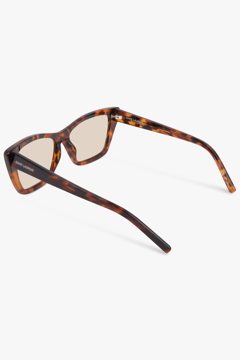 SAINT LAURENT ACCESSORIES BROWN / Spotted Havana SL 276 Mica Cat Eye Sunglasses | Spotted Havana