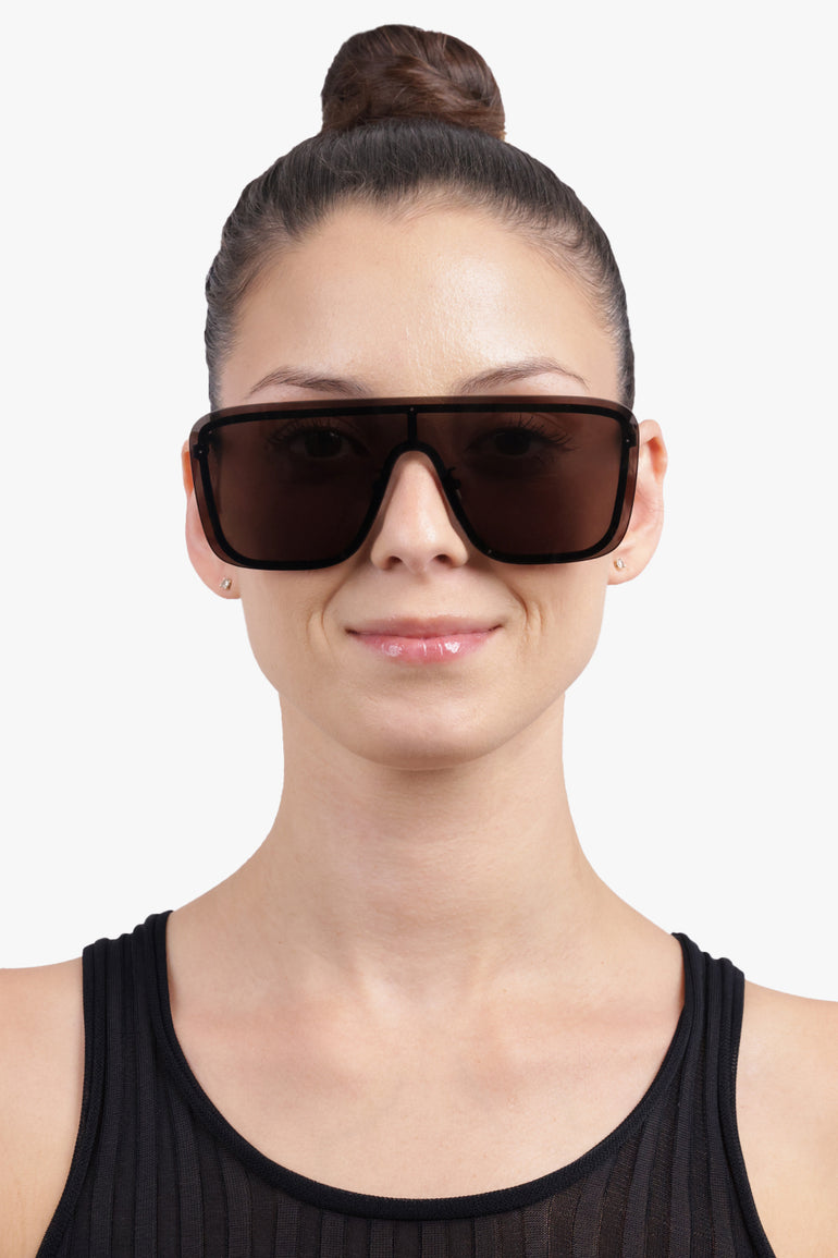 SAINT LAURENT Accessories Black / Black SL 364 Mask Sunglasses | Black