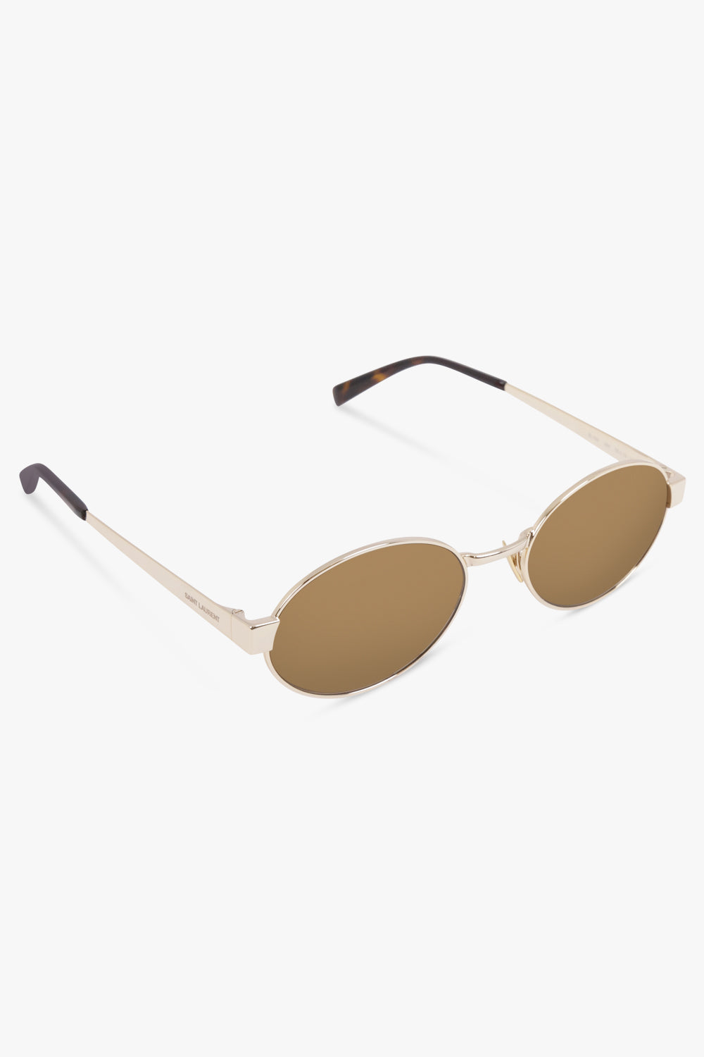 SAINT LAURENT Accessories Brown / Brown/Gold SL 692 Round Eye Sunglasses | Brown/Gold