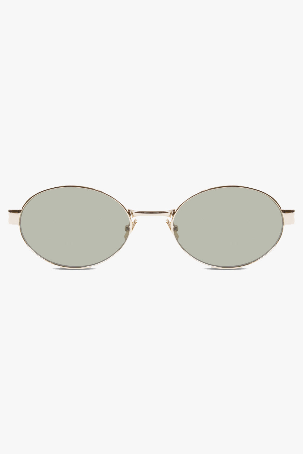 SAINT LAURENT Accessories Green / Green/Gold SL 692 Round Eye Sunglasses | Green/Gold